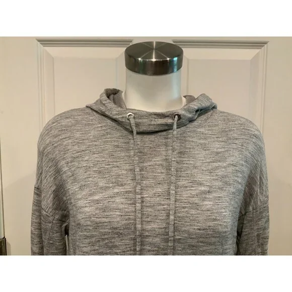 Athleta Heathered Gray Hoodie W/ Thumb Holes, Size XS (US) - Picture 2 of 9
